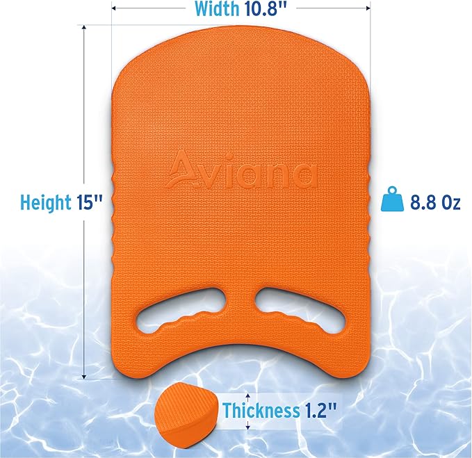 Junior Kickboard Buoy for Youth Children & Toddlers Swimming Aid & Exercise Training Board for Kids to Learn to Swim with Kick Boards in Pool BPA Free-StrideForce Fitness