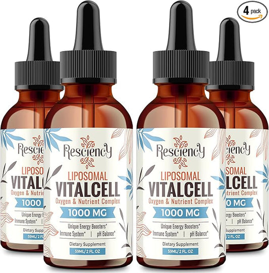 13-in-1 Liquid Oxygen & Nutrient Supplement for Energy, Altitude Support, Performance, Antioxidant, Immune, Fatigue & Detox, Liposomal for High Absorption, pH Balance, Organic, Gluten Free, 8 Fl Oz-StrideForce Fitness