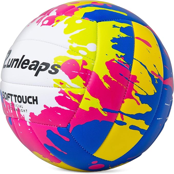 Beach Volleyball Official Size 5 Soft Waterproof Volleyball Sand Sports PU Ball for Indoor, Outdoor, Pool, Gym, Training-StrideForce Fitness