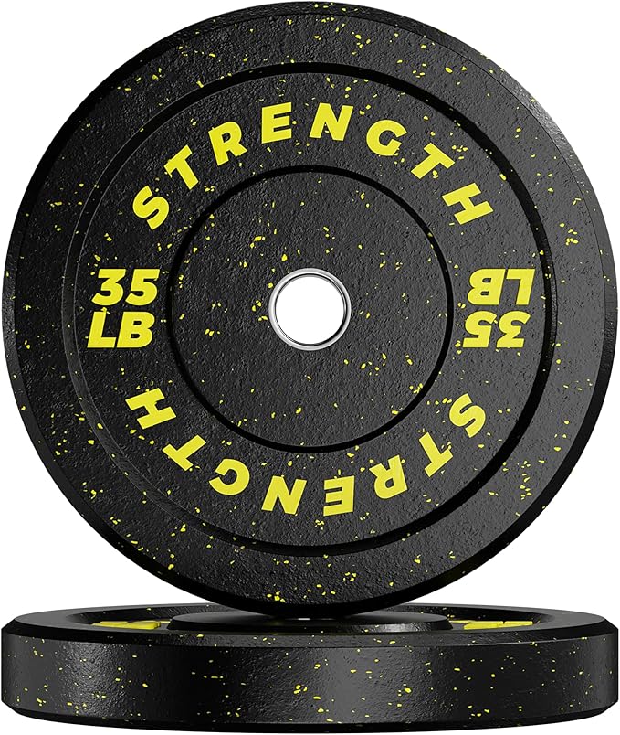 GIKPAL 2-Inch Bumper Plates High Bounce - Rubber Olympic Weight Plates Set for Home Gym, Barbell Plates for Weight Lifting Strength Training,-StrideForce Fitness