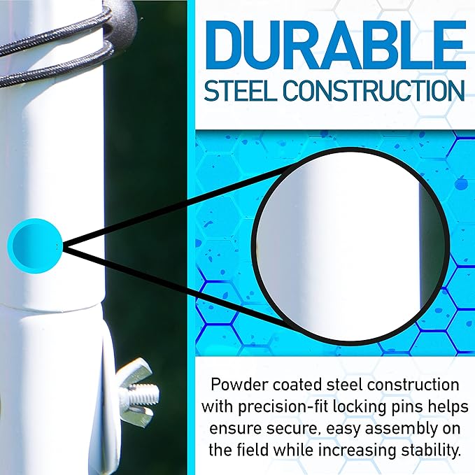 Franklin Sports Soccer Rebounder - Tournament Steel Rebounding Net - Perfect for Backyard Practice and Training - 12' x 6' & 6' x 4'-StrideForce Fitness