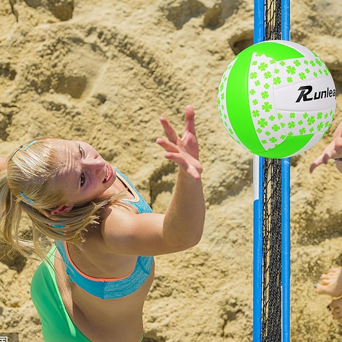 Beach Volleyball Official Size 5 Soft Waterproof Volleyball Sand Sports PU Ball for Indoor, Outdoor, Pool, Gym, Training-StrideForce Fitness