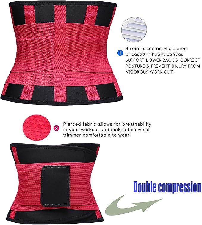 VENUZOR Waist Trainer Belt for Women - Waist Cincher Trimmer - Slimming Body Shaper Belt - Sport Girdle Belt (UP Graded)-StrideForce Fitness