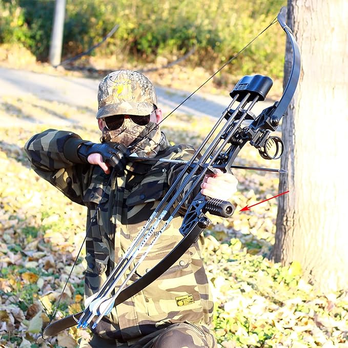 SOPOGER Archery Compound Bow Stabilizer Bow Riser Extension Dampener Target Quick Disconnect Silencers Stabilizer for Recurve Bow Hunting Shooting-StrideForce Fitness