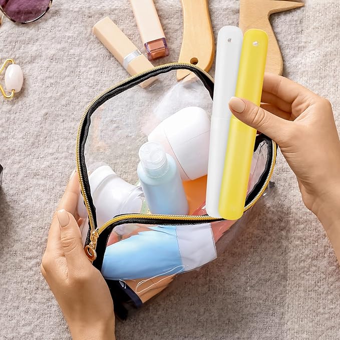 Sieral 90 Pack Travel Toothbrush Case Holder Bulk Breathable Portable Toothbrush Storage 7 Assorted Color Plastic Toothbrush Container for Home Outdoor Traveling Trip Camping, 8 x 1.2 Inch