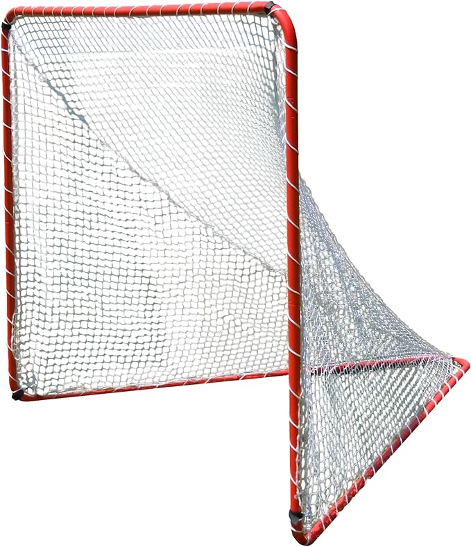 Trigon Sports Lacrosse Goal, 72” x 72” Portable Lacrosse Nets for Backyard, Steel Frame Lax Goal Hockey Soccer Training Equipment for Practice & Accuracy-StrideForce Fitness