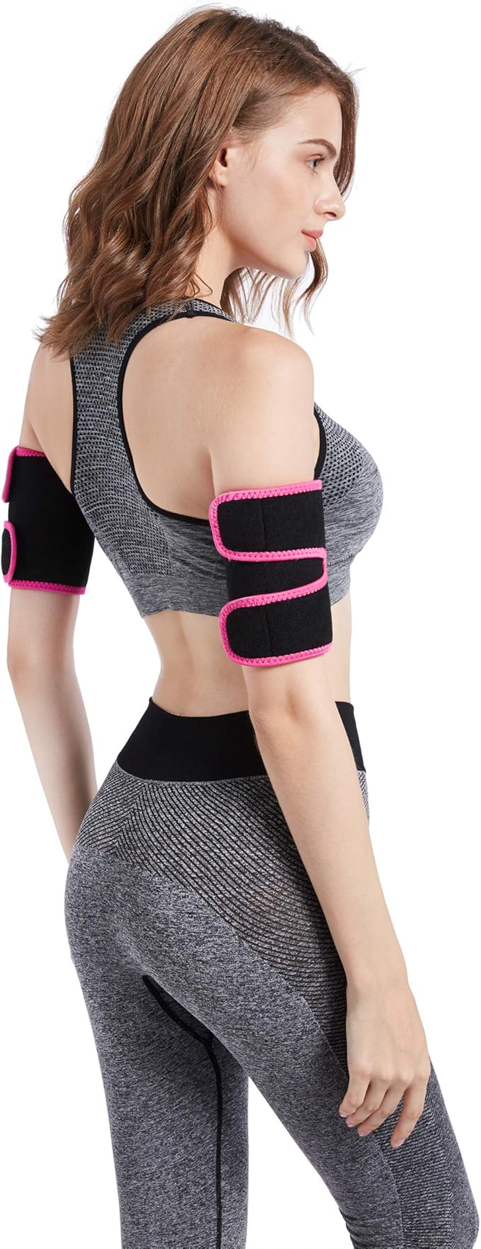 Bakerdani Hot Sweat Neoprene Compression Arm Sauna Sleeves Slimmer Bands Wraps Arm Trimmers for Men & Women (a Pair)-StrideForce Fitness