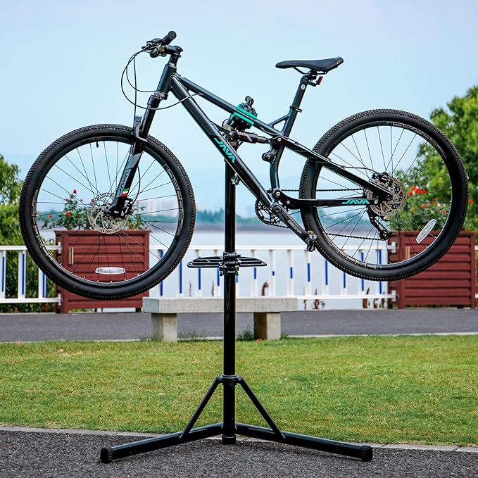 cyclists Bike Repair Stand(Max Load 110lbs)- Bike Stand for Workstand Maintenance - E Bike Repair Stand Bicycle Shop Home Mechanics for Mountain Bike and Road Bike-StrideForce Fitness