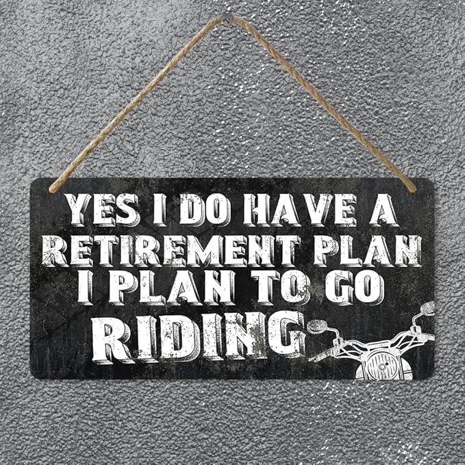 Motorcycle Sign Motorcycle Gifts Man Cave Plaques Motorcycle Signs Garage Gifts For Dad Motorcycle Decor Motorcycle Accessories Men Gifts For Dad Grandad Brother Retirement Gifts Motorcycle Lovers 6" X 12"-StrideForce Fitness