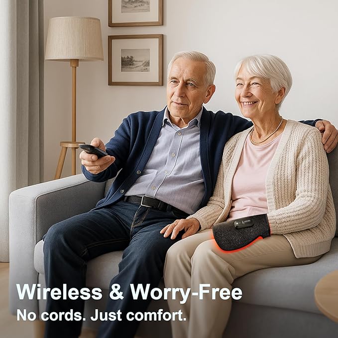 Wireless Red Light Therapy Glove for Hands – 660nm & 850nm Near-Infrared | Pain Relief for Arthritis, Carpal Tunnel, Sore Muscles | 30 LEDs + Built-in Gentle Heating Wires | Breathable | Auto Shut-Off-StrideForce Fitness