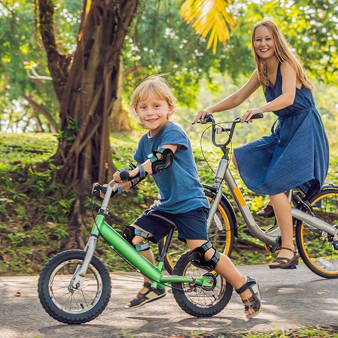 BOSONER Kids/Youth Knee Pad Elbow Pads Guards Protective Gear Set for Roller Skates Cycling BMX Bike Skateboard Inline Skatings Scooter Riding Sports-StrideForce Fitness