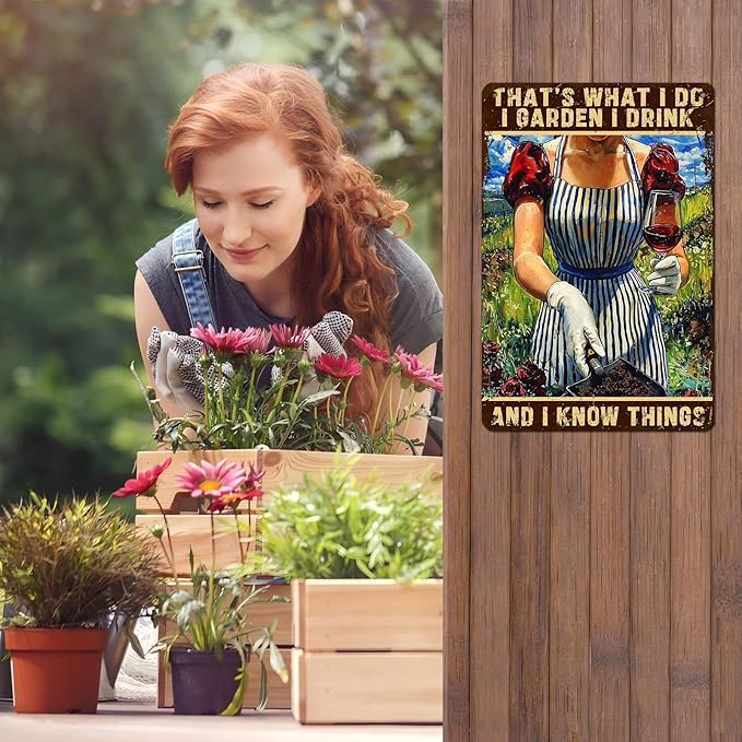 Gardening Decor That's What I Do I Garden Vintage Metal Sign for Home Yard Garden Backyard Garage Man Cave Shed Office Craft Room 12 * 8inch-StrideForce Fitness