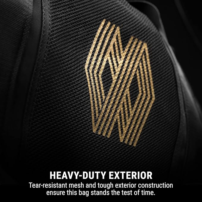 Hayabusa Mayweather Mesh Gym Bag - Black/Gold, 70L-StrideForce Fitness