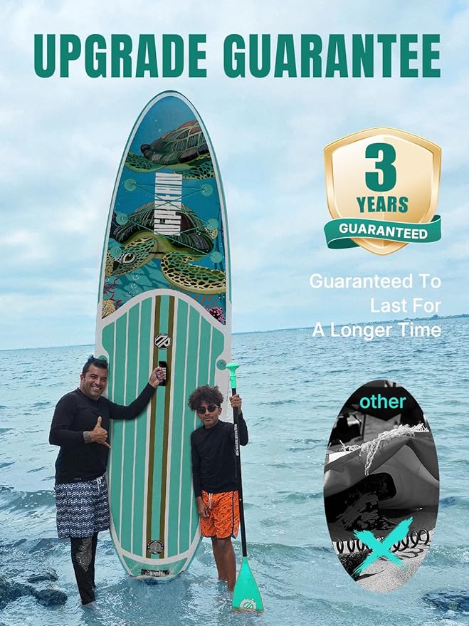 Niphean Inflatable Stand Up Paddle Board with SUP Accessories, Anti-Slip EVA Deck, 10’6’’ Inflatable Paddle Boards for Adults & Youth of All Skill Levels-StrideForce Fitness