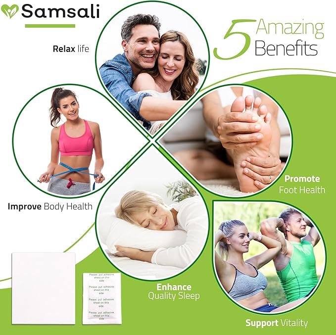 Ginger Foot Pads for Pain Relief: 120-Pack Natural Bamboo Vinegar Bamboo Charcoal Wormwood Lavender Ingredients Foot Patches - Comfort for Stress Relief Relaxation - Ideal for Adults Elderly-StrideForce Fitness