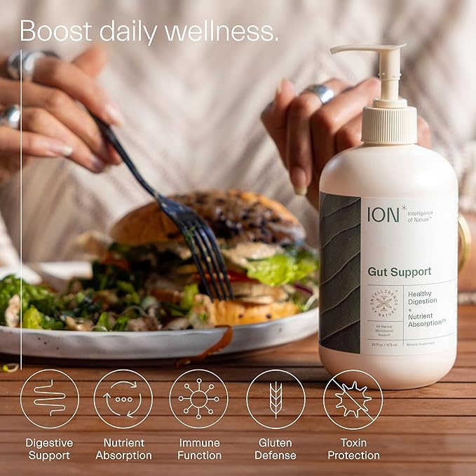 ION* Intelligence of Nature Gut Support Liquid | Promotes Digestive Wellness, Strengthens Immune Function, Alleviates Gluten Sensitivity, Enhances Mental Clarity | 2-Week Supply (8 oz.)-StrideForce Fitness