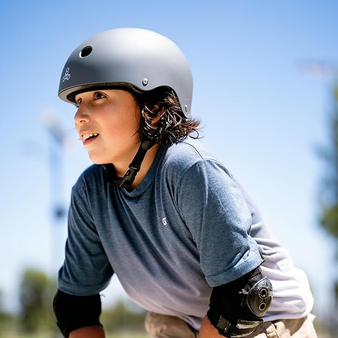 Triple Eight Deep Cover Helmet - Ideal for Skateboarding, Bicycling, BMX, and Roller Skating-StrideForce Fitness