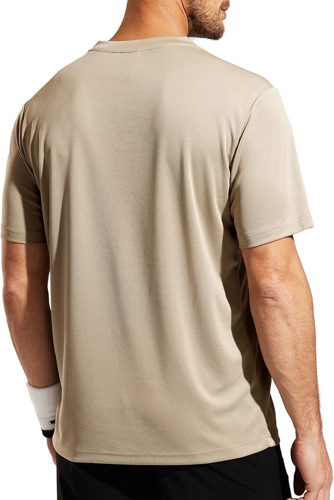 MIER Men's Quick Dry Workout Shirts Moisture Wicking Running Athletic Performance T-Shirts Recycled Polyester Top Tee-StrideForce Fitness