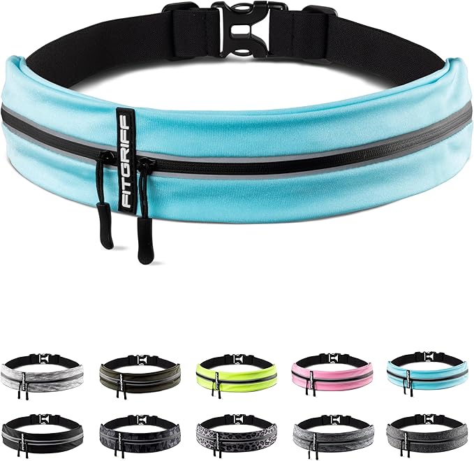Fitgriff® Running Belt for Men & Women - Secure Jogging Pouch for Phone, Keys & Essentials - For All Cell Phones-StrideForce Fitness