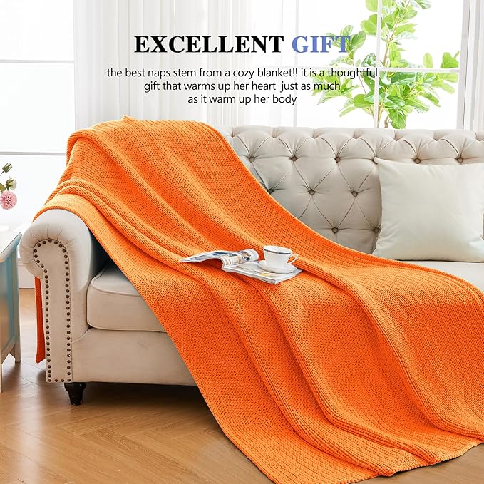 L'AGRATY Knitted Weighted Blanket - 50"x60" 7lbs Cooling Chunky Knit Heavy Blanket for Adults Braided Crochet Throw Thick Cable Yarn Knit Decorative No Beads Evenly Weighted Machine Washable-StrideForce Fitness