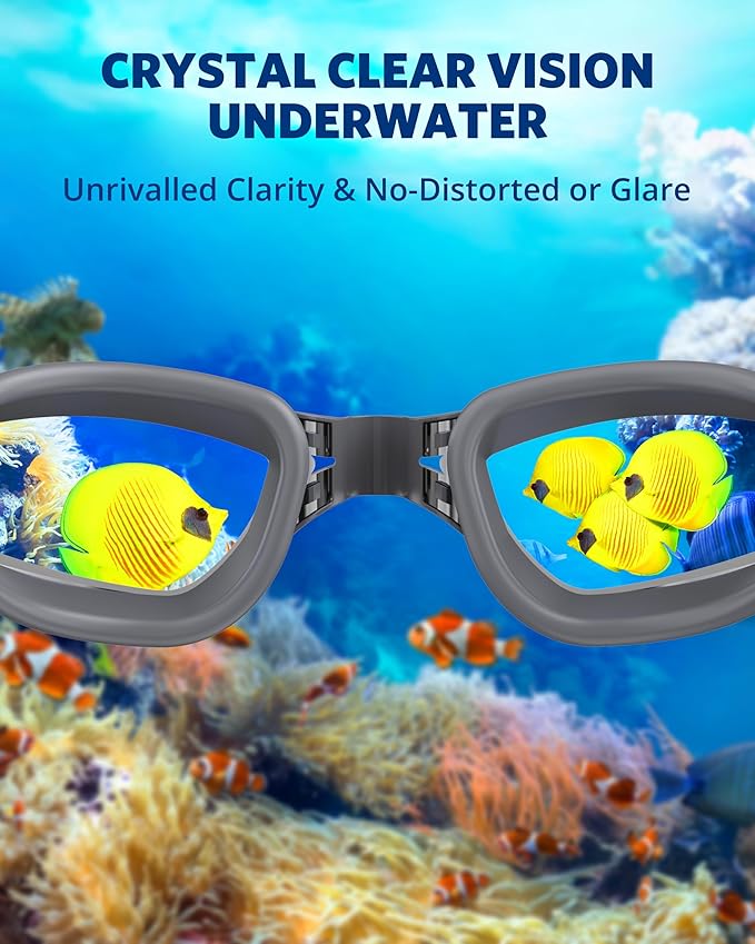 Aegend Swim Goggles, Swimming Goggles No Leaking Full Protection Adult Men Women Youth-StrideForce Fitness