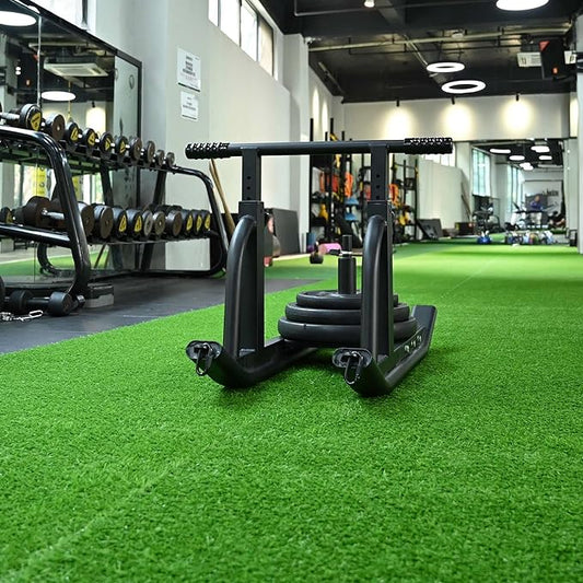 Yescom Sports Sled Strips Turf Gym Turf Flooring for Weight Sled Push Gym Equipment Outdoor Indoor Use 50'x3'(150 Sq.Ft) 0.8" H-StrideForce Fitness