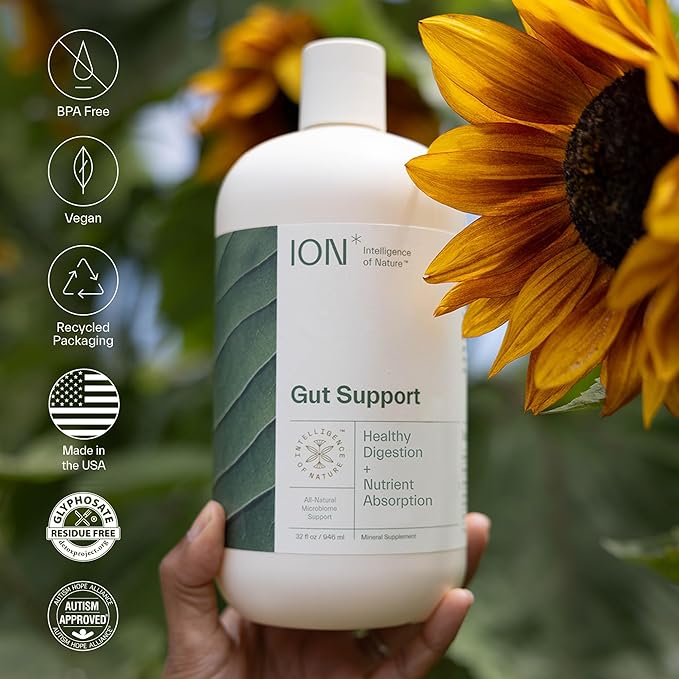 ION* Intelligence of Nature Gut Support Liquid | Promotes Digestive Wellness, Strengthens Immune Function, Alleviates Gluten Sensitivity, Enhances Mental Clarity | 2-Month Supply (32 oz.)-StrideForce Fitness