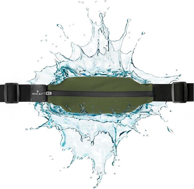 Back Bay Slim Running Belt for Women & Men [Fits ALL Phones], Runners Fanny Pack for Men, Money Belt, Running Gear Gift, Waist Bag Workout Gear, iPhone Runner's Phone Holder Waist Pack-StrideForce Fitness