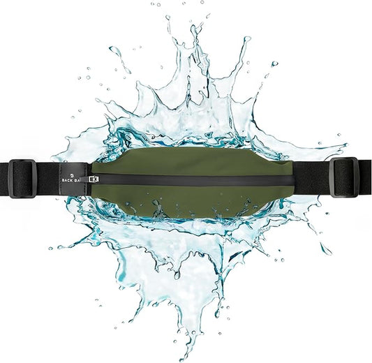 Back Bay Slim Running Belt for Women & Men [Fits ALL Phones], Runners Fanny Pack for Men, Money Belt, Running Gear Gift, Waist Bag Workout Gear, iPhone Runner's Phone Holder Waist Pack-StrideForce Fitness