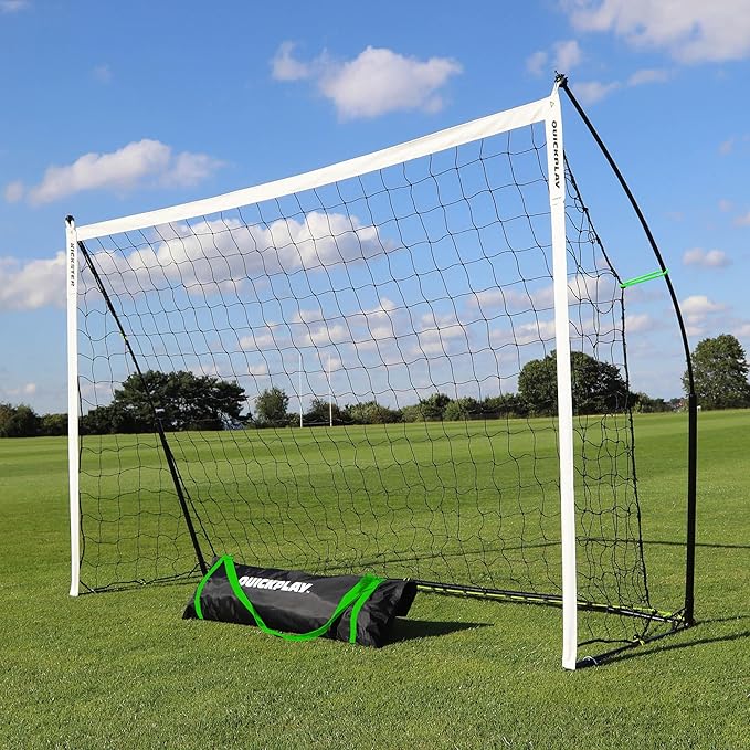 QUICKPLAY Kickster Soccer Goal Range – Ultra Portable | Quick and Easy Set Up | Includes Net and Carry Bag | Available in 7 Sizes | Backyard Soccer Net for Kids & Adults [Single Goal]-StrideForce Fitness