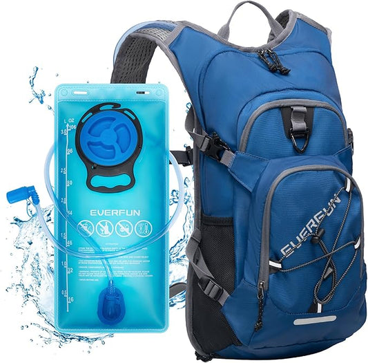 Everfun Hydration Backpack 18L with Water Bladder 2L/3L Hiking Water Backpack Women Men Hydration Pack Insulated Lightweight Day Hydropack with Storage for Hiking, Biking, Running, Festival-StrideForce Fitness