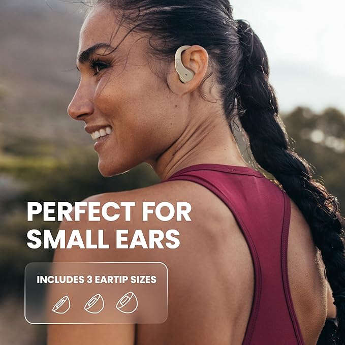 Back Bay Audio - Runner's Wireless Earbuds Bluetooth Headphones for Sports, Hook Over The Ear Buds, Deep Bass, Wrap Around Earphones with Earhooks for Running, Workout Wireless Headphones for The Gym-StrideForce Fitness