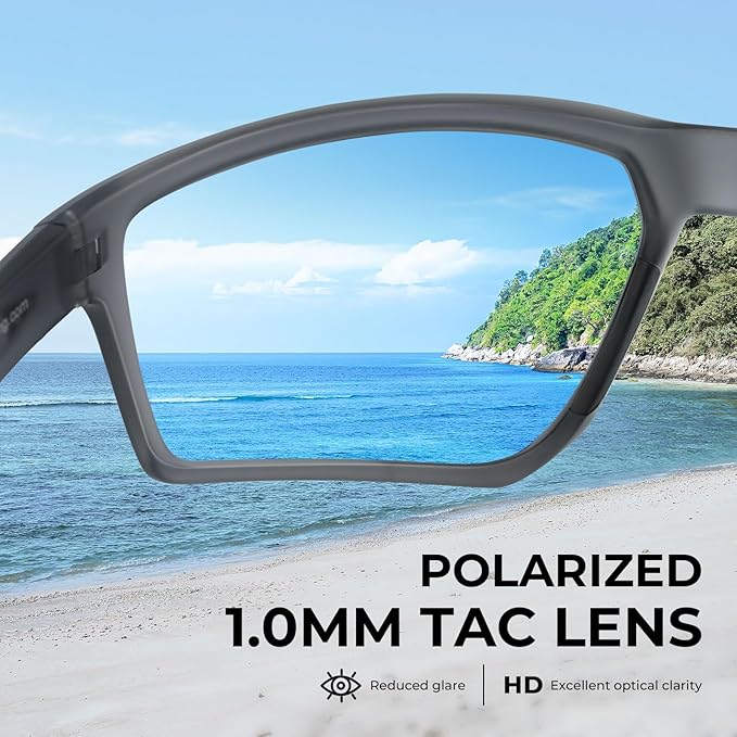 KastKing Osage Polarized Sport Sunglasses for Men and Women, Ideal for Driving Fishing Cycling Running, UV Protection-StrideForce Fitness