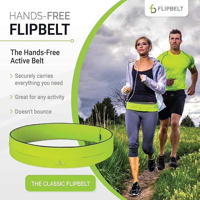 FlipBelt Classic Running Belt, Running Fanny Pack for Women and Men, USA Company-StrideForce Fitness