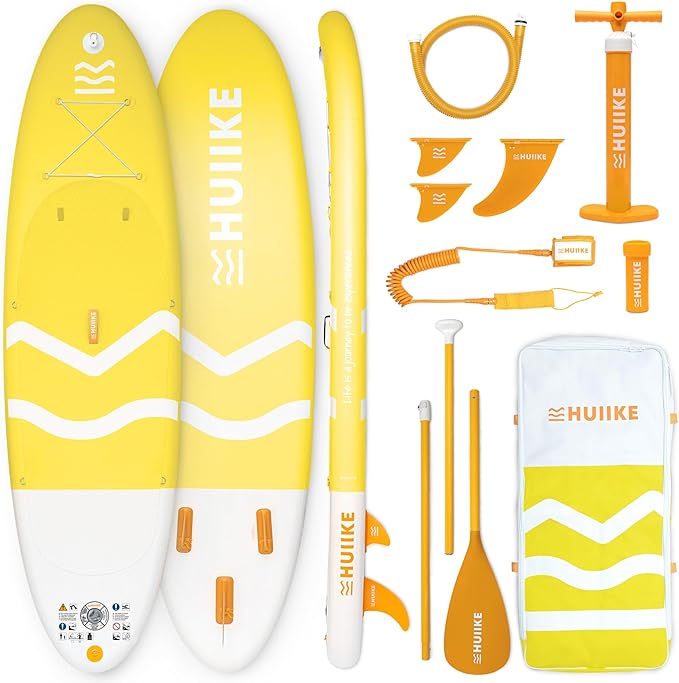 Inflatable Paddle Board for Adults with Accessories Included, Oar, Fins, Pump. Stand Up Paddleboard Great Stability and Resistance. 10’ x 33" x 5.9", Maximum Load 286 lb-StrideForce Fitness