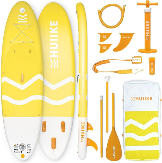 Inflatable Paddle Board for Adults with Accessories Included, Oar, Fins, Pump. Stand Up Paddleboard Great Stability and Resistance. 10’ x 33" x 5.9", Maximum Load 286 lb-StrideForce Fitness