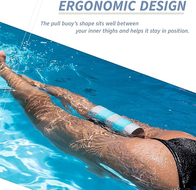 Sunlite Sports EVA 5-Layer Pull Buoy Leg Float - Pool Training Aid, Legs and HIPS Support for Adults, Kids, and Beginners, for Swimming Stroke-StrideForce Fitness