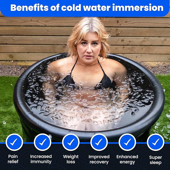 Ice Bath Tub for Athletes with Cover: 85 Gallons Cold Plunge Tub for Recovery, Multiple Layered Portable Ice Bath Plunge Pool by The Cold Pod-StrideForce Fitness