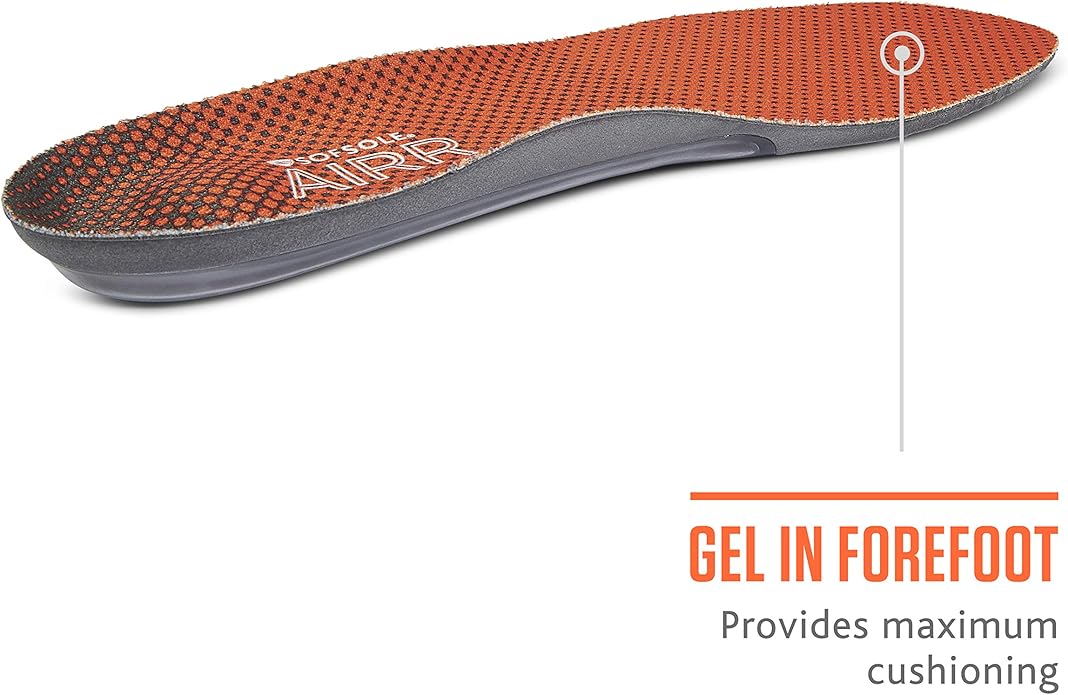 Sof Sole Insoles Men's AIRR Performance Full-Length Gel Shoe Insert-StrideForce Fitness