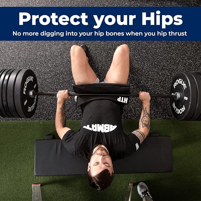 ABMAT Hip Thrust Pad Booty Glute Bridge Butt Workout, Protective Extra Thick pad for Barbell Weightlifting-StrideForce Fitness