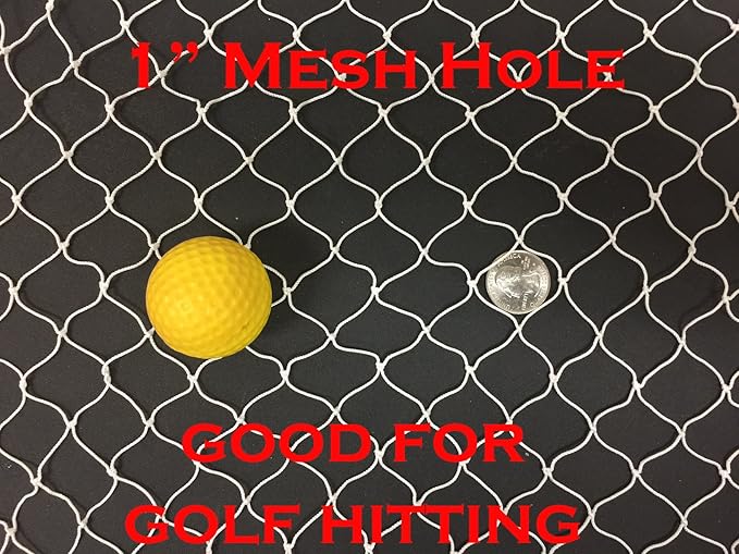 10ft x 25ft, 20ft x 25ft, Sports Practice Netting - Hitting Throwing Pitching Net for Golf, Golf Backstop, Baseball, Softball, Hockey, Soccer, La Crosse, Barrierand and More-StrideForce Fitness