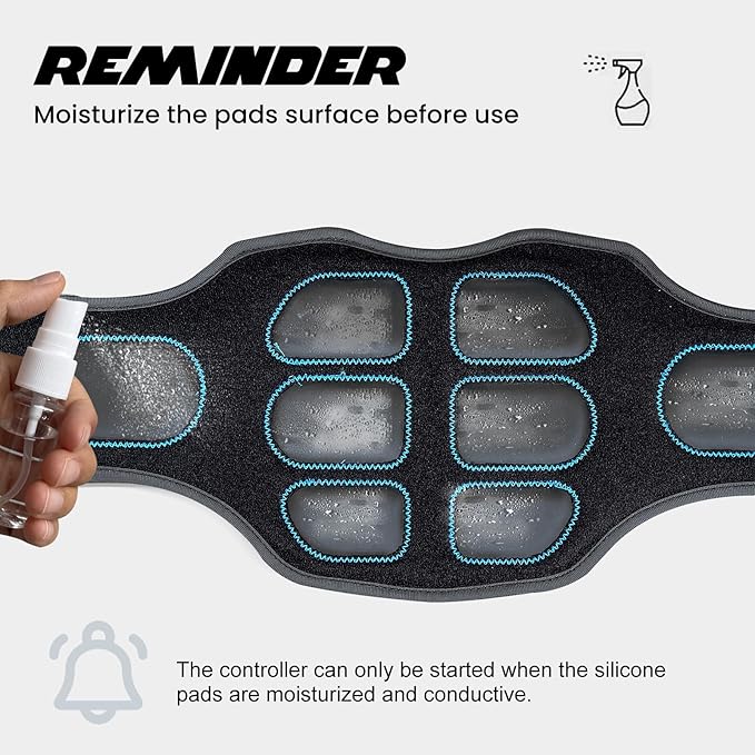 FDA Cleared - MHD TENS Muscle Stimulator - Dual TENS & PMS Functions, 12 Programs for Easy Abs Muscle Stimulation and Activation, Home Gym Use-StrideForce Fitness