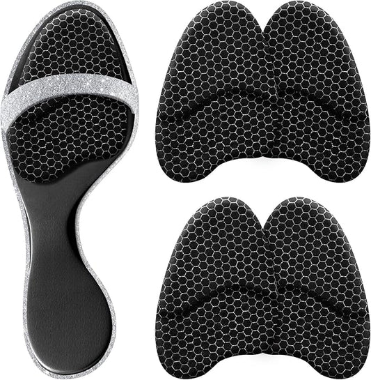 Metatarsal Pads for Women, Ball of Foot Cushions, Heel Inserts, High Heel Comfort Pads (2 Pairs), Anti Slip, Invisible Design-StrideForce Fitness