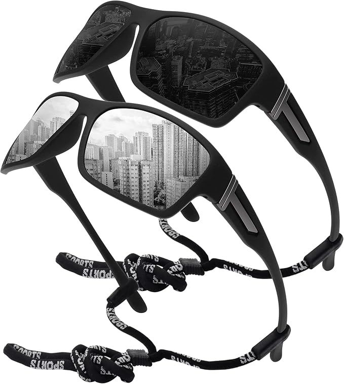 STORYCOAST Polarized Sports Sunglasses for Men Women Unbreakable Frame Cycling Fishing Driving-StrideForce Fitness