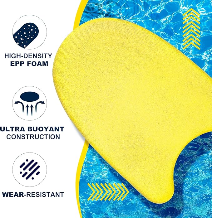 Swim Kickboard - EPP Material with Ultra-Lightweight and Great Buoyancy,Durability, Ideal for Beginners and Advanced Swimmers-StrideForce Fitness