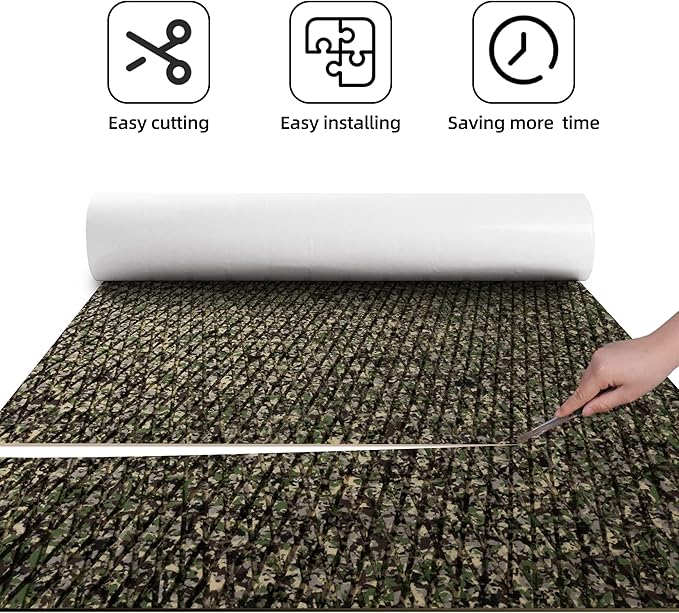FOCEAN Boat Flooring EVA Foam Boat Decking Faux Teak Marine Flooring Boat Mat Boat Carpet Sheet for Motorboat RV Yacht Kayak Surfboard, 94.5"x 47.2"/35.4"/23.6"/15.7"-StrideForce Fitness