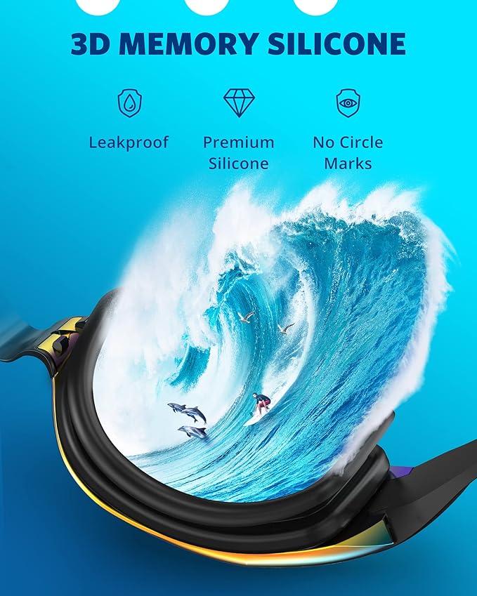 Aegend Swim Goggles, Swimming Goggles No Leaking Full Protection Adult Men Women Youth-StrideForce Fitness