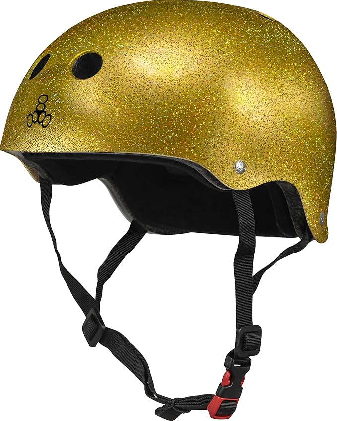 Triple Eight Certified Sweatsaver Helmet for Skateboarding, BMX, Roller Derby, Roller Skating, Inline Skating, Scooter and Bike-StrideForce Fitness