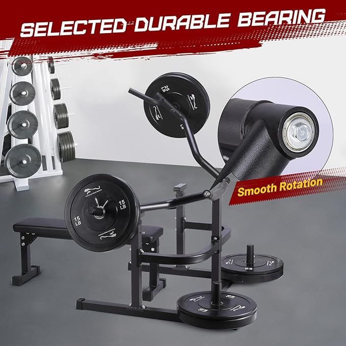 Chest Press Machine, Weight Bench Press Machine, Adjustable Flat Incline Bench with Independent Converging Arms, Multifunctional Bench Press Rack for Home Gym Equipment-StrideForce Fitness