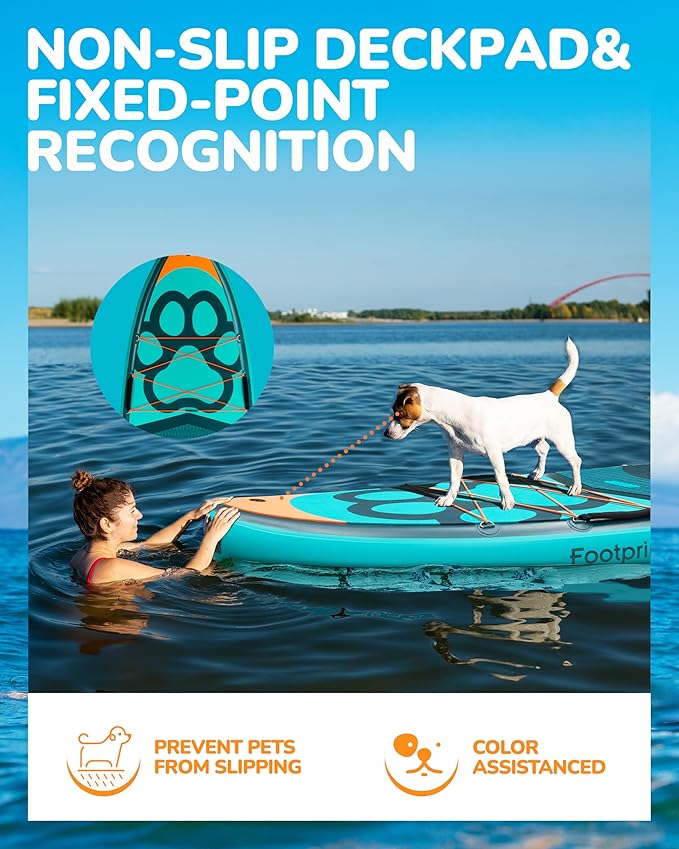 Bigfly 11'6×35" Super Wide Inflatable Stand Up Paddle Board, Ultra Stable Wide SUP for 2+1 People/Family/Big Size, 100L Backpack, All-Round Sup Board, US Big Fin-StrideForce Fitness